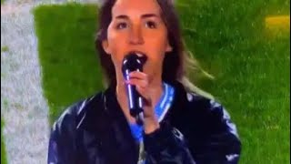 Florencia Chiusano la joven que cantó una canción de la Selección Argentina en el Monumental [upl. by Merwin]