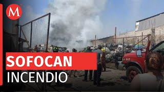 Se incendia recicladora de Cuautitlán Izcalli [upl. by Larred]