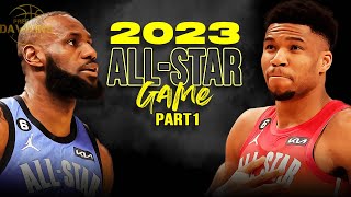 Team LeBron vs Team Giannis  2023 AllStar Game Full Highlights Part1  FreeDawkins [upl. by Barnaby]