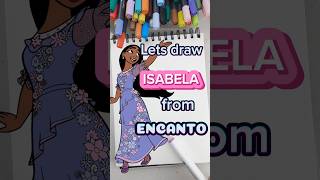 I drew Isabela from Encanto doodlewithme markerpainting encanto [upl. by Carlye292]