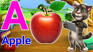 English Alphabets a for apple b for ball phonics song abc song a for apple english varnamala [upl. by Htiekal]