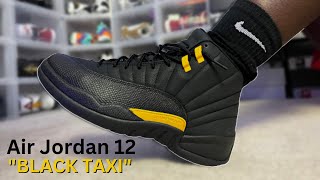 BEWARE BEFORE BUYING THIS SHOE  Air Jordan 12 XII quotBlack Taxiquot Review amp OnFoot [upl. by Yancey]