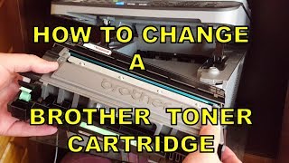 How To Change Toner In a Laser Printer Brother MFC L2700DW [upl. by Enna]