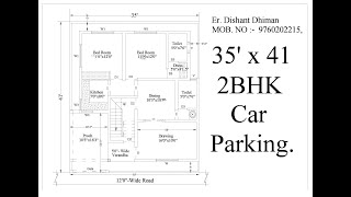 3541 House plan  35x41 35x41 ghar ka naksaha floor plan  160 Gaj  35x40 35x42 [upl. by Remo]