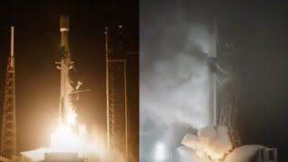 Blastoffs SpaceX launches two Falcon 9 rockets in 65 minutes nails landings [upl. by Naaitsirhc]