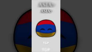 Countries in Europe vs Countries in Asia Countryballs animation  shorts [upl. by Llewop]