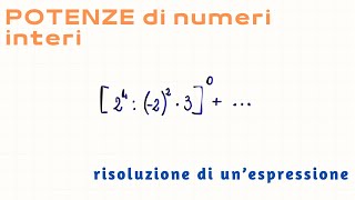 Espressione con potenze di numeri interi [upl. by Narot]