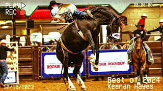 Reigning World Champion Keenan Hayes Most Impressive Rides of 2024  Best of ProRodeo 2024 [upl. by Kcirddes]