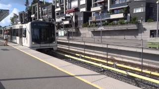 Oslo TBane Line 1 train arriving at Holmenkollen [upl. by Eelegna52]