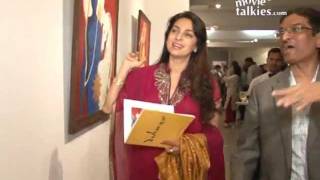 Juhi Chawla at the opening of Dashavatar painting exhibition [upl. by Isiah]