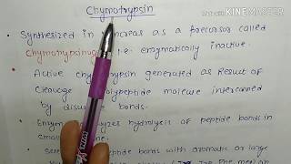 Csir net life science lecture Chymotrypsin mechanism [upl. by Saeger]