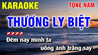 Karaoke Thương Ly Biệt Tone Nam Nhạc Sống  Nguyễn Linh [upl. by Lattonia]