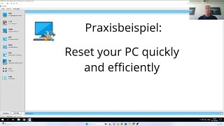 Reset your Pc Effiziente Wiederherstellung eines Rechners [upl. by Kcim264]