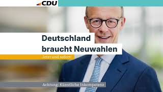 CDU zur Bundestagswahl 2025 [upl. by Kandace]