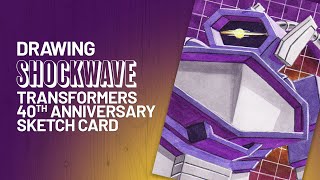 LaserFocused Destruction  Shockwave Sketch Card  Dynamite Transformers 40th Anniversary Set [upl. by Fortunio867]