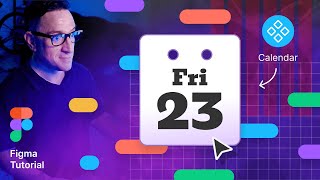 Cómo diseñar un calendario  Figma tutorial [upl. by Akihsar]