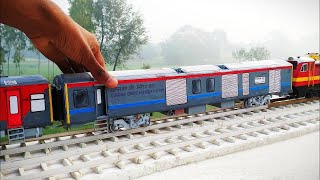 MINIATURE RAILWAY LEVEL CROSSING OF INDIAN RAILWAY  CENTY TOY TRAIN amp DIECAST [upl. by Anaerb]