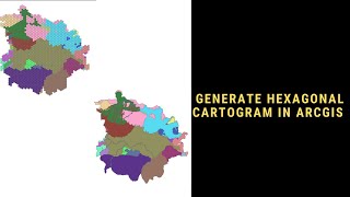 Generates Hexagonal Cartogram in ArcGIS [upl. by Bodnar]