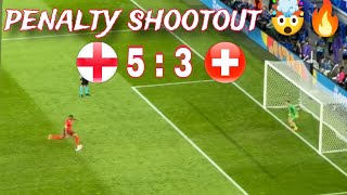 england vs switzerland full penalty shootout  Euro 2024 🏴󠁧󠁢󠁥󠁮󠁧󠁿🔥🇨🇭🤯 [upl. by Allets]