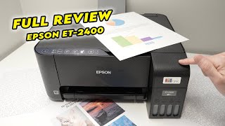 FULL REVIEW Epson EcoTank ET2400 Printer [upl. by Derte296]