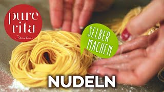 🍝 Nudeln selber machen  Selbstgemachte Pasta Rezept [upl. by Sirahs]