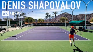 Denis Shapovalov  Forehand amp Backhand practice 4k 60fps [upl. by Esilana]