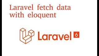 Laravel tutorial 24 fetch data from database  Eloquent [upl. by Queena219]