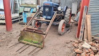 fordson E27N P6 muckloader tractor Part one [upl. by Fernyak]