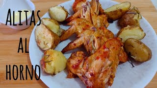 DELICIOSAS ALITAS EN HORNO COMO HACER UNAS ALITAS DE POLLO [upl. by Weight807]