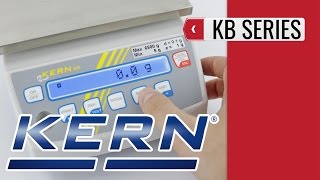 KERN KB Precision Balances product video presentation [upl. by Ayikahs]