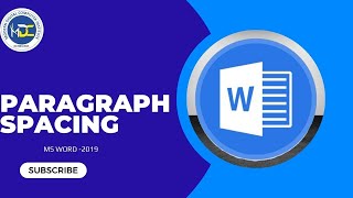 Paragraph Spacing In Ms Word 2019 [upl. by Shani842]