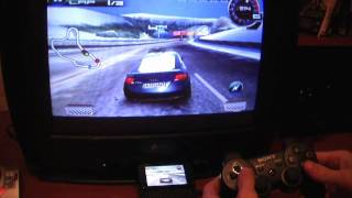 Playing WebOS game asphalt 5 on n900 using Dualshock 3 [upl. by Leena]