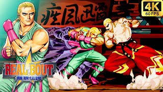 NeoGeo CD Real Bout Fatal Fury  Andy Bogard 2P Color 4K 60FPS [upl. by Vasily405]