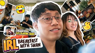 IRL BREAKFAST BERSAMA SWAN [upl. by Animas]