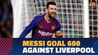 Amazing Messi freekick goal 600 [upl. by Anaugal]