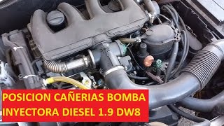 DW8 19 DIESEL  POSICION CAÑERIAS COMBUSTIBLE PEUGEOT CITROEN PARTNER BERLINGO 206 306 XSARA BOXER [upl. by Anilas945]