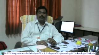 Dr P V NaganjaneyuluPrincipalM V R College of Engineering amp TechnologyParitala [upl. by Tristas305]