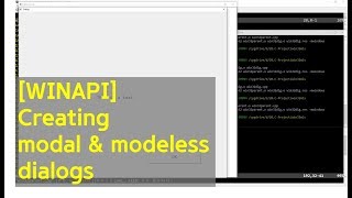 WinAPI Windows Programming using CC  Creating modal amp modeless dialogs [upl. by Ladd]