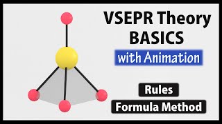 VSEPR Theory BASICS Rules and Formula method with Animation [upl. by Esinad]