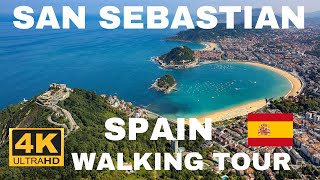 SAN SEBASTIAN DONOSTIA SPAIN WALKING TOUR [upl. by Gervais]