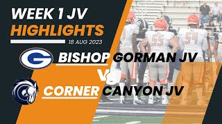 Football  JV Bishiop Gorman vs Corner Canyon Full Highlights [upl. by Felske22]