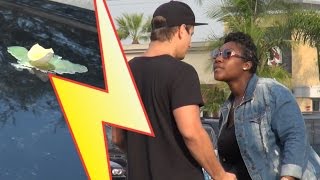 VitalyzdTv Prank Русская озвучка Egging Cars In The Hood Prank  Пранк Яйцами По Машинам [upl. by Aztiraj]