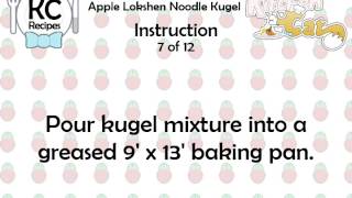 Apple Lokshen Noodle Kugel  Kitchen Cat [upl. by Netfa]