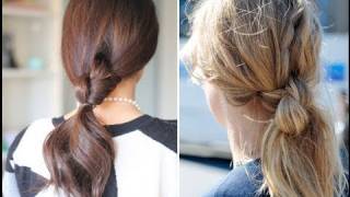 Easy Knotted Ponytail [upl. by Rollet]