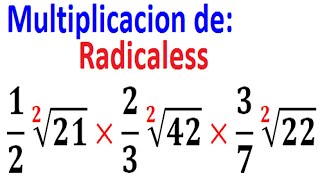 Multiplicación de radicales con fracciones del mismo indicebien explicado Ejemplo 2 [upl. by Cordelie]