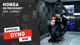 Honda CB 750 Hornet Scorpion Exhaust Dyno Run [upl. by Raven]