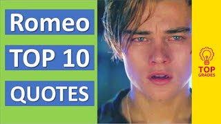 ROMEO TOP TEN QUOTES for Top Grades Mr Salles [upl. by Llenrod]