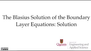 Blasius Solution [upl. by Vaules]