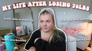 OPENING UP ABOUT MY WEIGHTLOSS down 70lbs in 6 months [upl. by Abbi428]