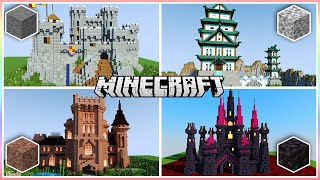 I Built a Castle for Every Type of Stone in Minecraft [upl. by Awahsoj]